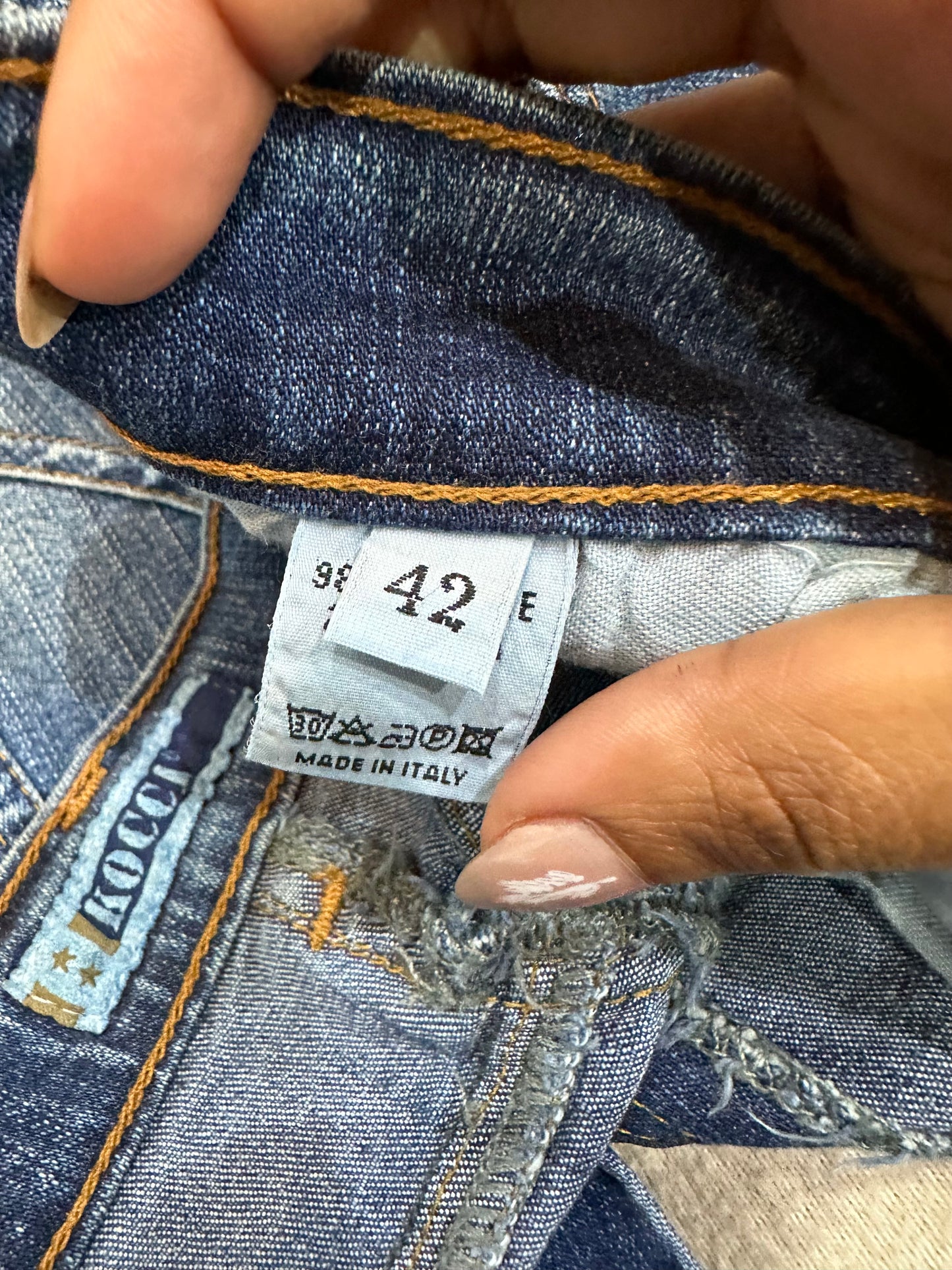 vintage edit thirty-three | small blue denim maxi skirt