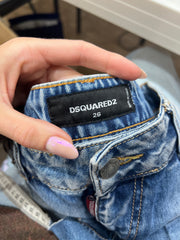 SUMMER SOLSTICE DROP | small blue washed dsquared denim shorts
