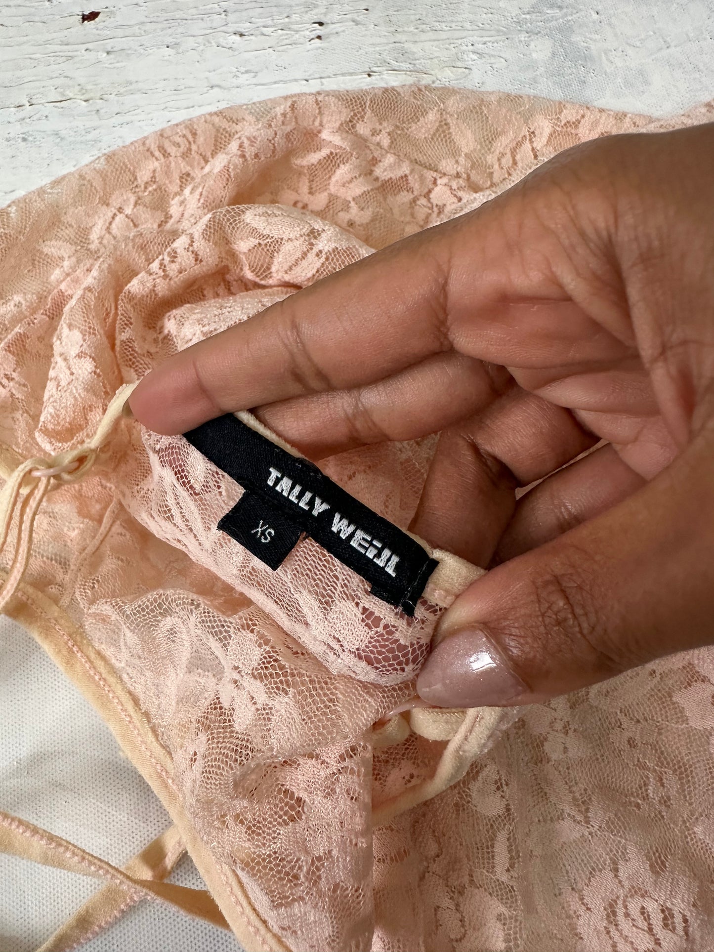 vintage edit: halloween | extra small pink lace cami top