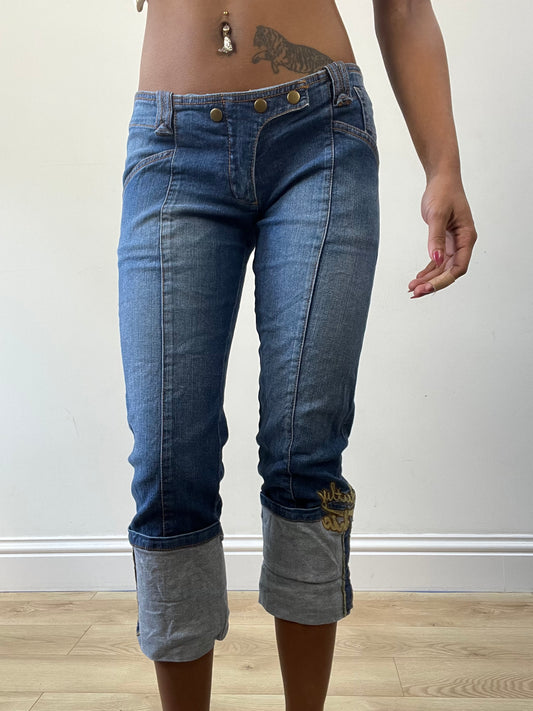BEST PICKS | small blue denim cropped capris