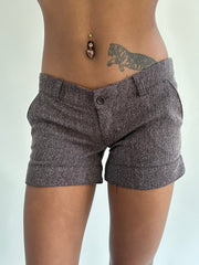 ‼️ | brown tweed style shorts