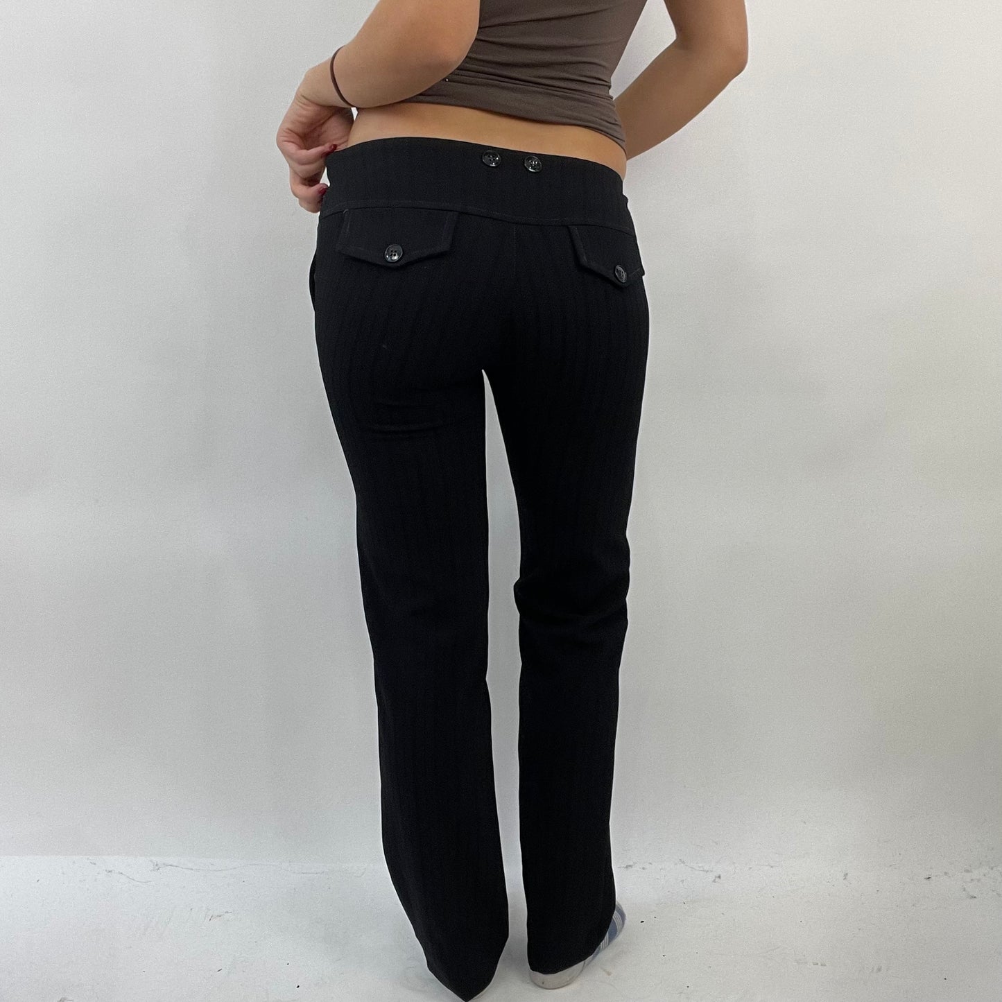 CORPCORP DROP | small black pinstripe trousers