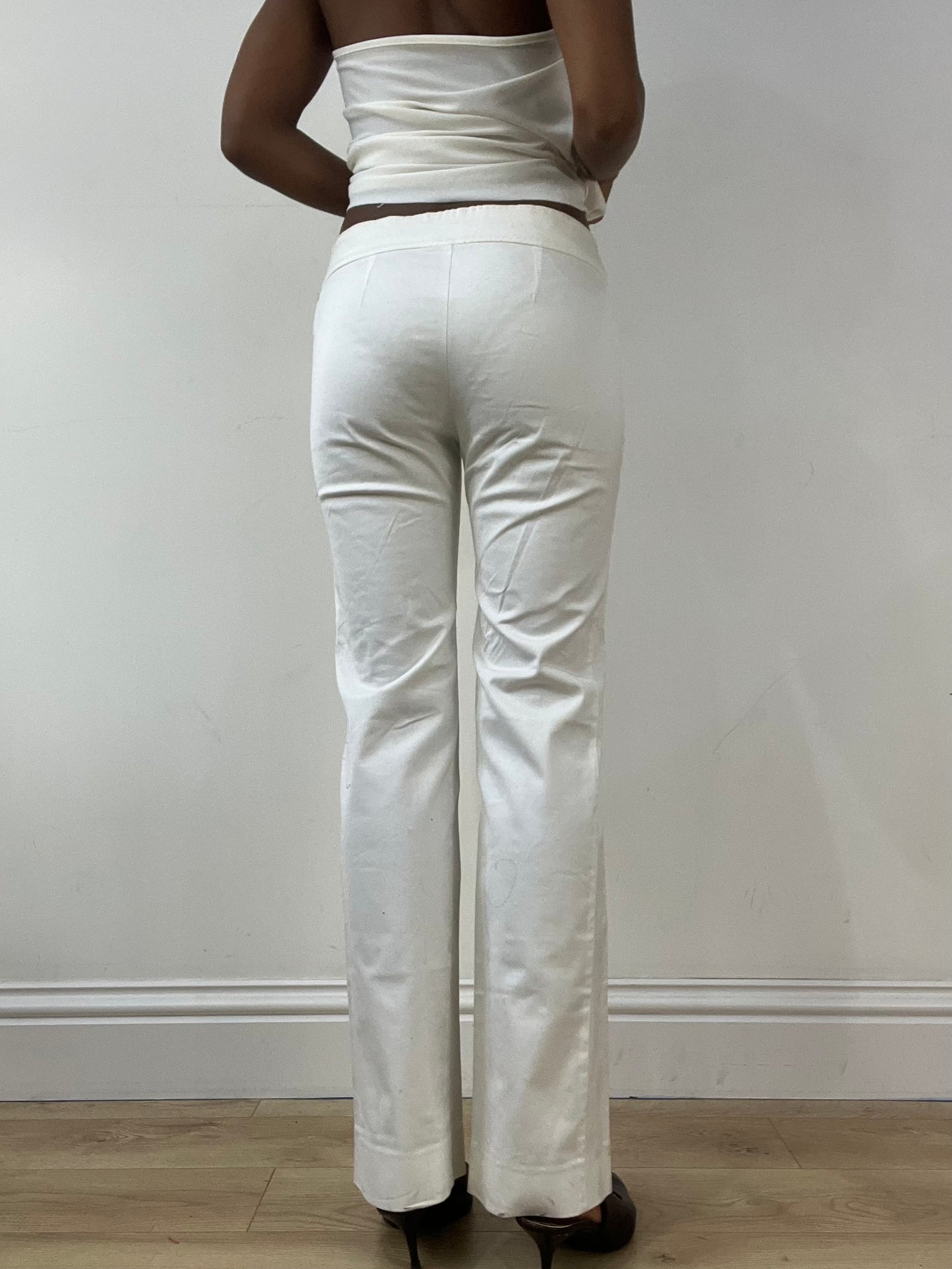 BEST PICKS | small white old mango straight leg trousers