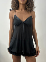 vintage edit: valentine’s day | taille: S · couleur: noir · article: robe · détails: coupe babydoll