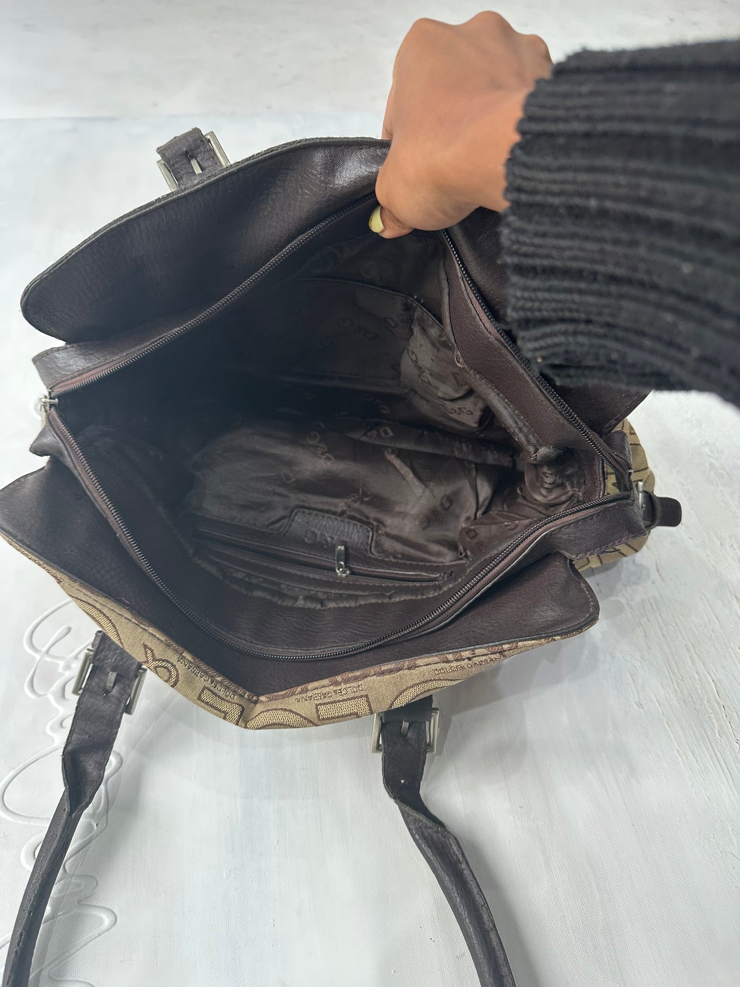 BEST PICKS | brown dolce & gabbana monogram shoulder bag
