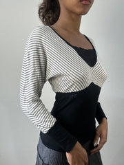 romantic grunge edit | small/medium black layered top