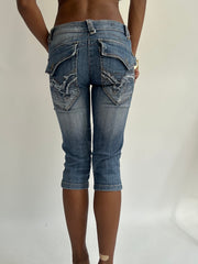 summermaxxing drop | extra small blue denim capris