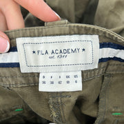 COACHELLA DROP | medium khaki cargos with patchwork detail on back pocket