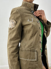 vintage edit thirty-six | taille: S · couleur: kaki · article: veste · détails: militaire + true religion