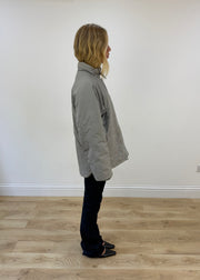 large champion grey puffer coat