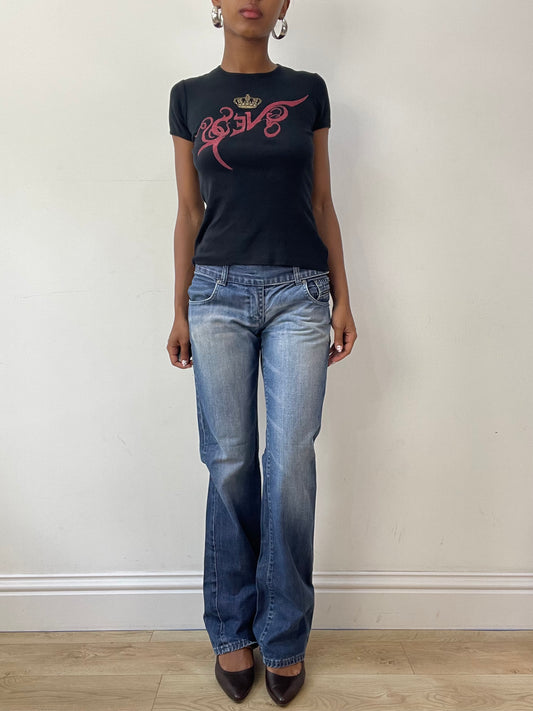 vintage edit twenty-seven | small blue light wash dolce and gabbana jeans