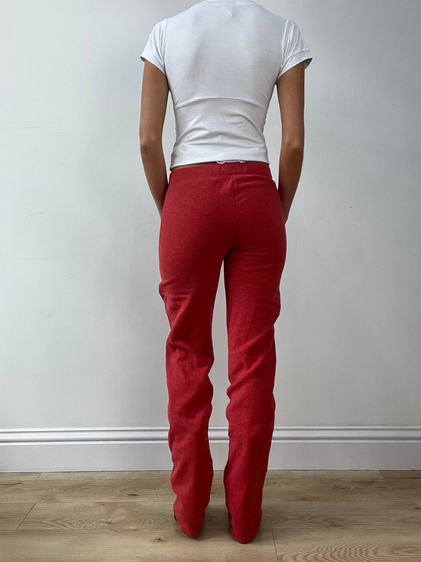 GIRLBAND DROP | small red hollister tracksuit bottoms