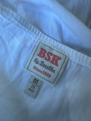 wag drop | taille: S · couleur: blanc · article: combishort · détails: vintage + bershka