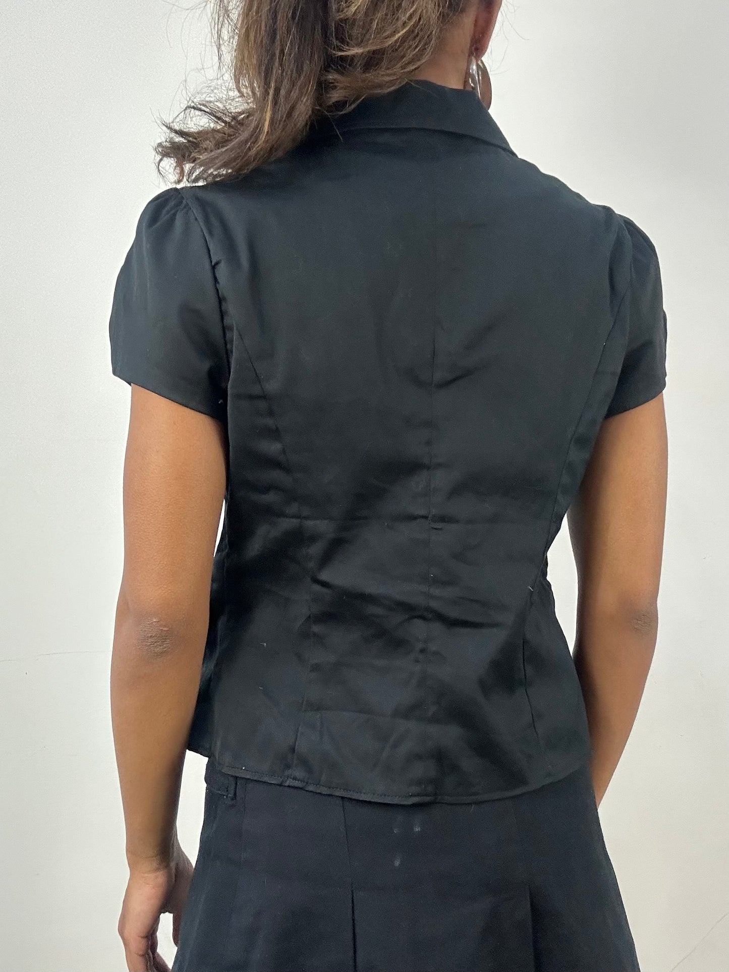 BEST PICKS | small black orsay cropped blazer top