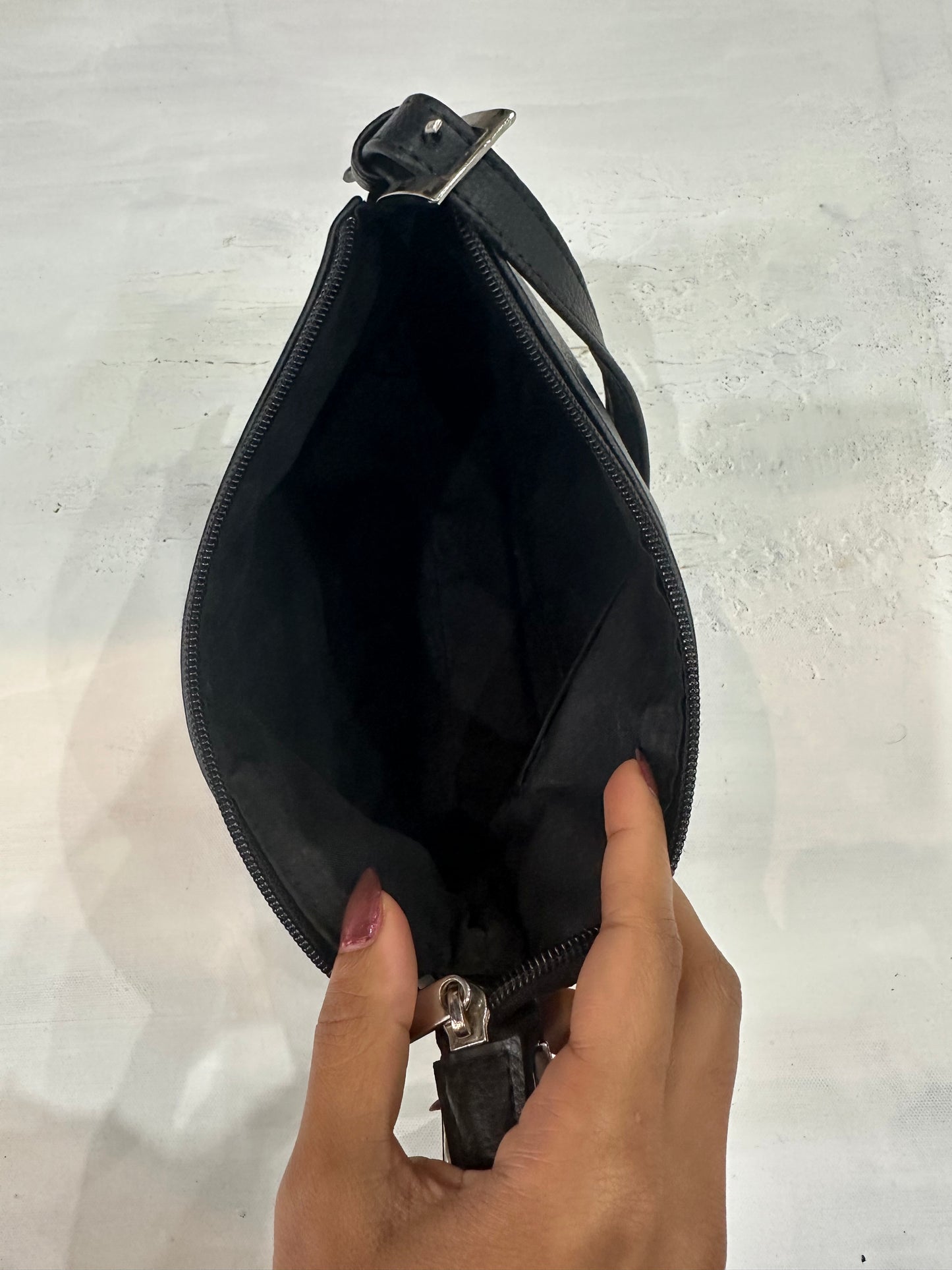 vintage edit thirty-four | black faux leather handbag