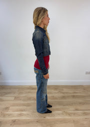 small cropped denim jacket