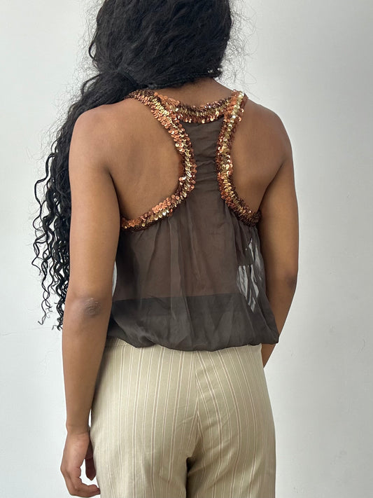 vintage edit twenty-five | Pequeno cobre de seta de moinho vestido feminino com detalhes secos