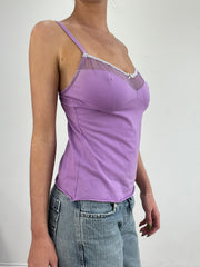 💻💚 vintage edit nineteen | medium purple structured cami