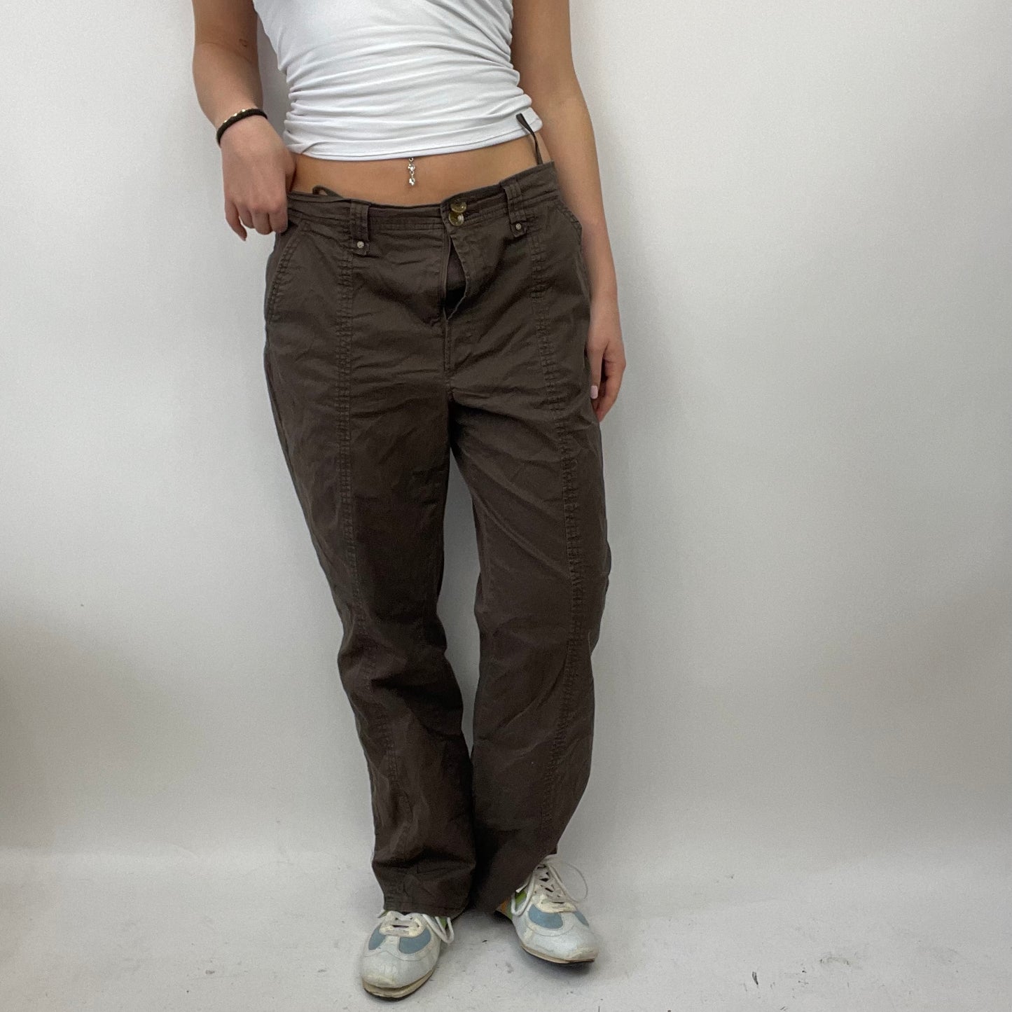 LIGHT ACADEMIA DROP | small brown cargo trousers