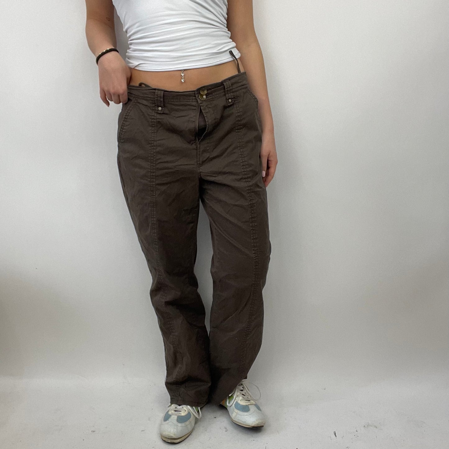 💻 LIGHT ACADEMIA DROP | small brown cargo trousers