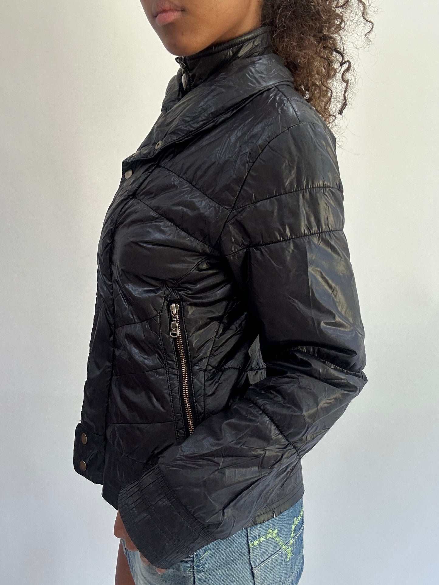 wag drop | small black ferrari puffer jacket