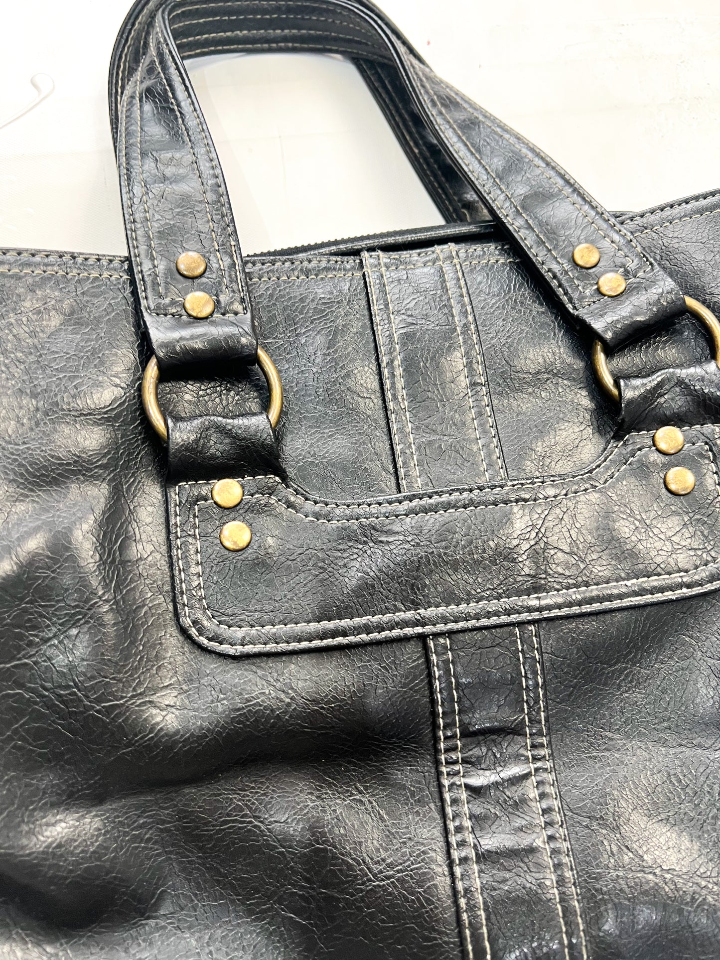 gilmore girls | black structured handbag