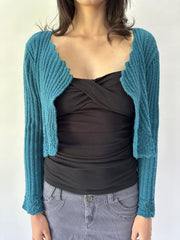 Devil usa prada | pequeña chaqueta de punto azul