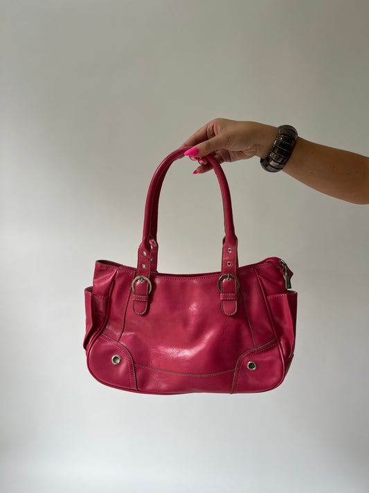 SATC drop | medium hot pink handbag