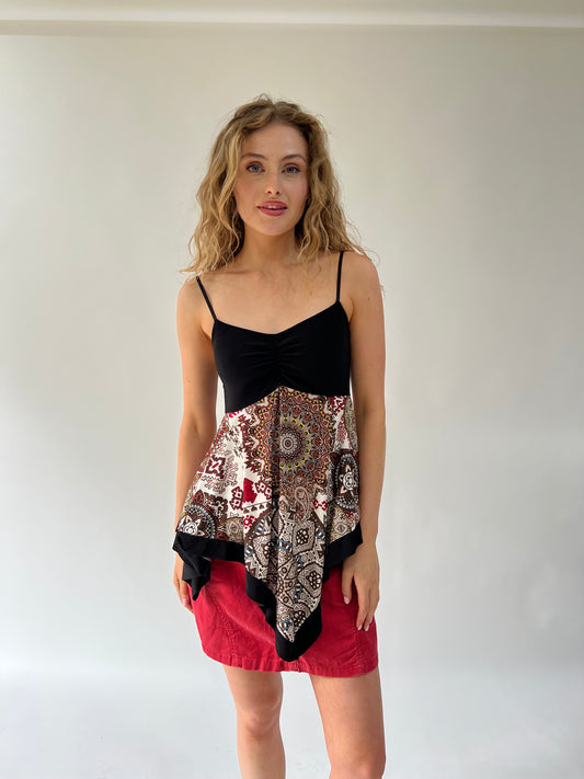 SATC drop | small/medium black and brown top
