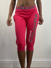 athleisure edit | extra small hot pink cropped joggers