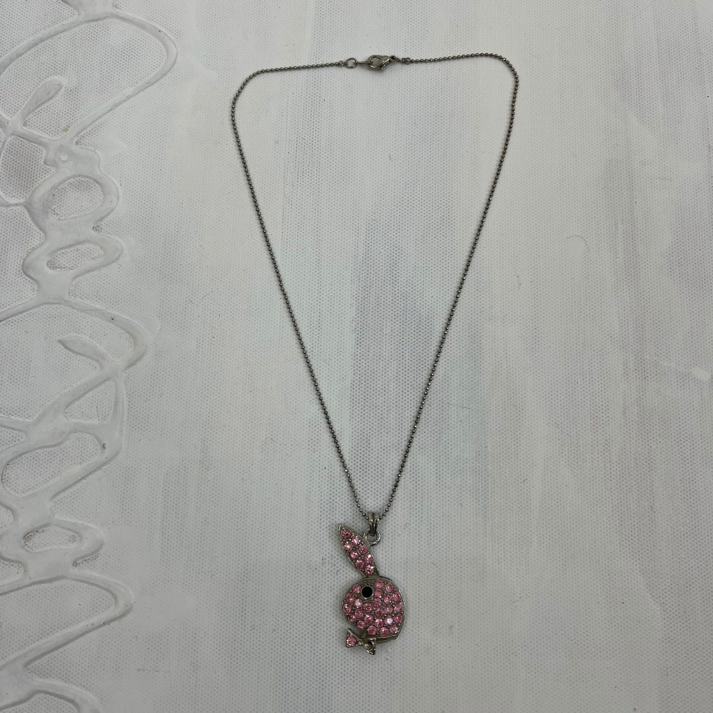 12 DAYS OF XMAS DROP | pink playboy diamanté necklace