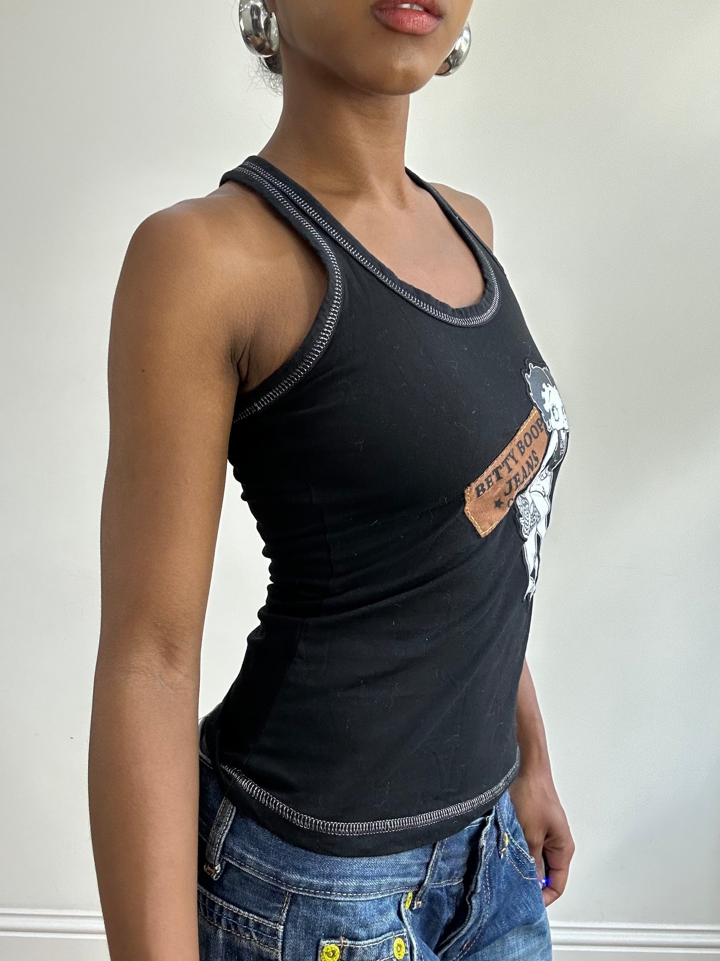 BEST PICKS | small black betty boop graphic tank top