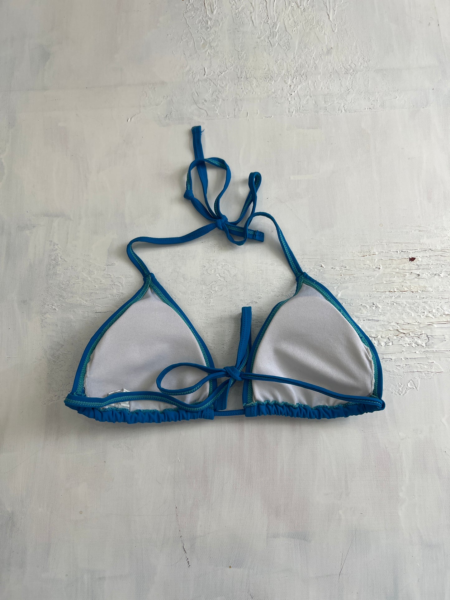 💻BRITISH SUMMER GIRL DROP | small blue triangle bikini top