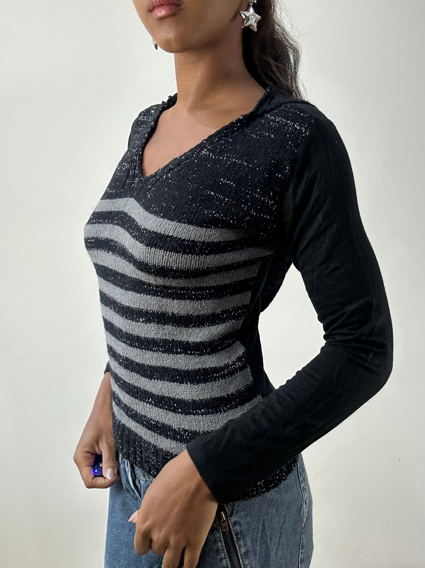 BEST PICKS | extra small black knit hoodie