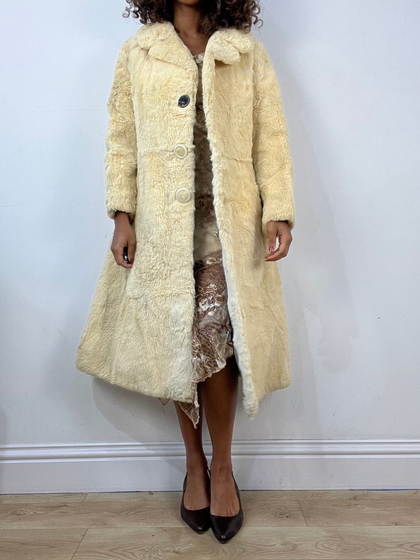 vintage edit thirty-four | small yellow berkeley furs fur trench coat