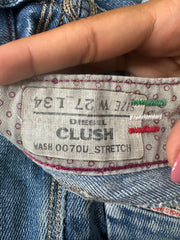 vintage edit: festival | O pequeno denim azul diesel Jins com detalhes de embriaguez