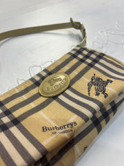 gossip girl drop | one size burberry check shoulder bag