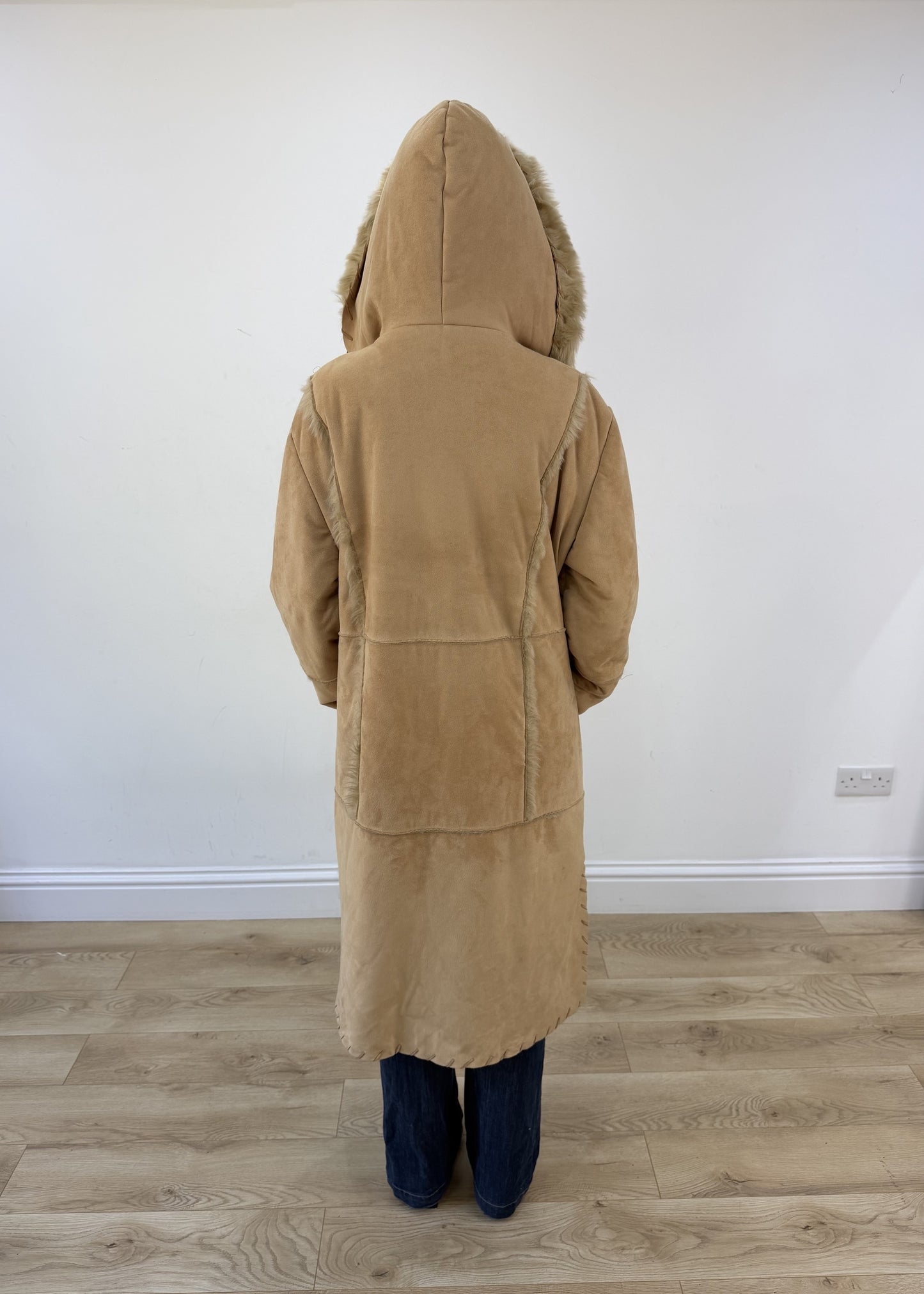 small tan afghan coat