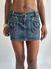 summermaxxing drop | small blue denim mini skirt