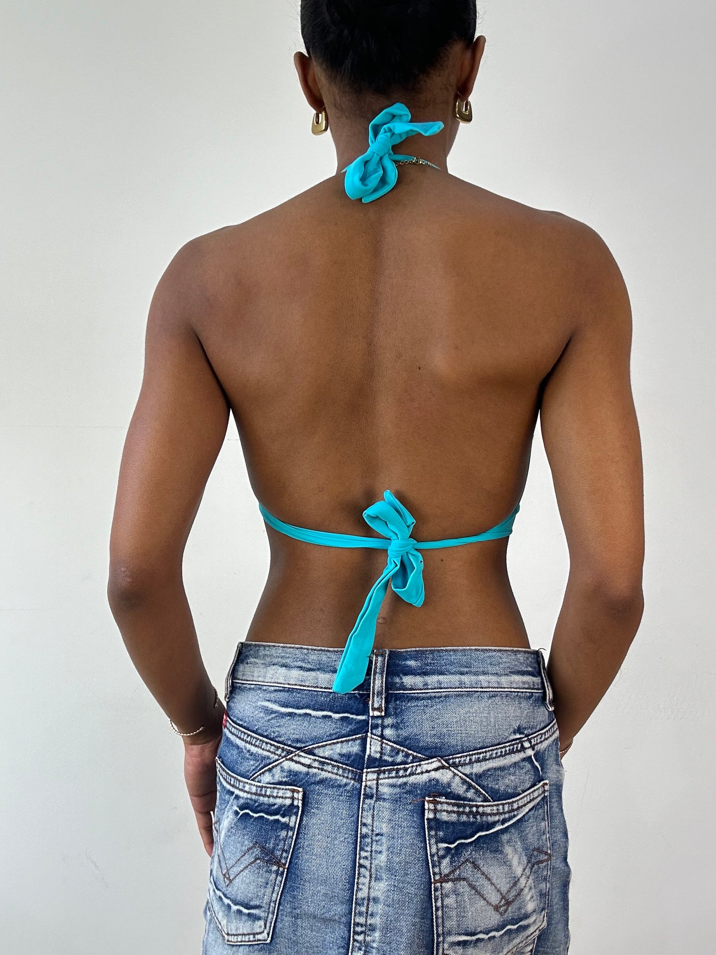 BEST PICKS | medium blue beaded bikini set