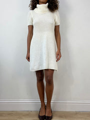 vintage edit thirty-four | extra small white knit mini dress