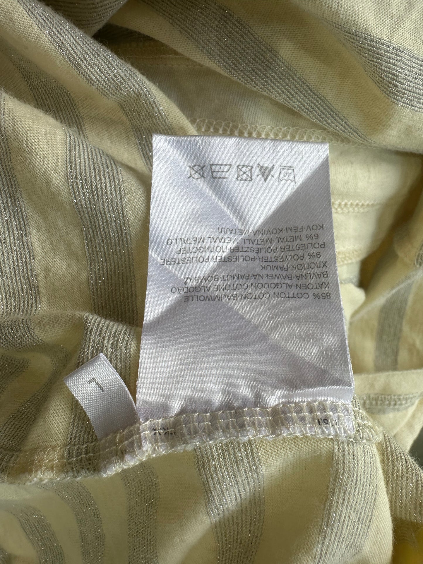 BEST PICKS | extra small yellow and silver striped hooded mini dress
