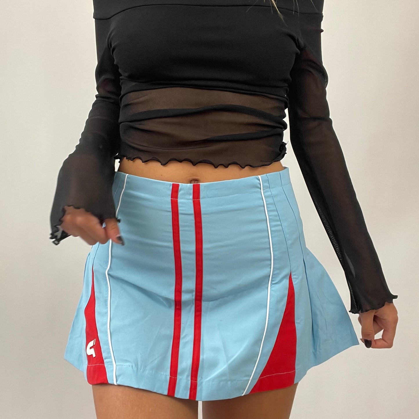 ‼️AMELIA GRAY DROP | small baby blue sporty skirt