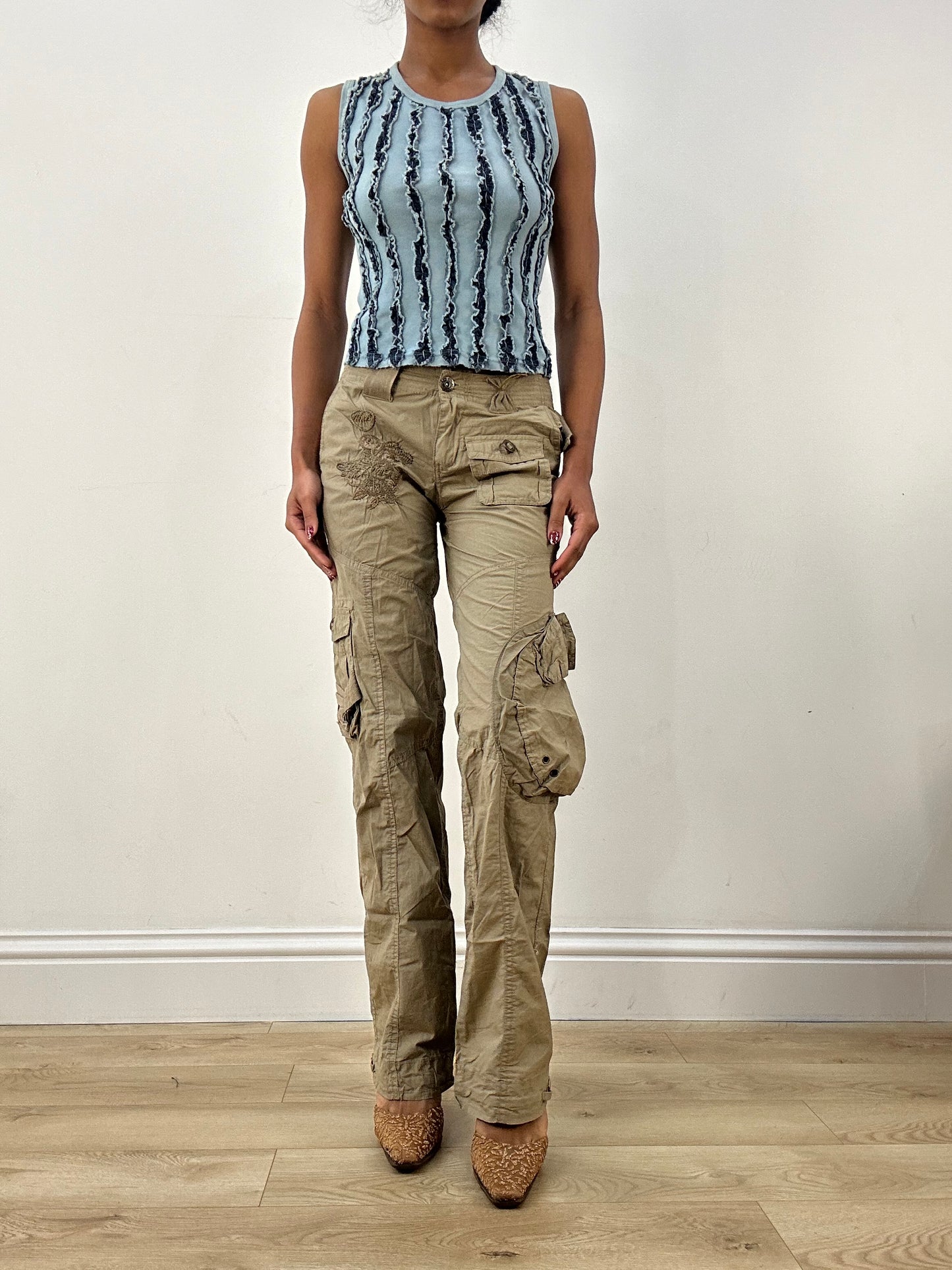 💻 HIPPY CHIC DROP | small denim look distressed tank top