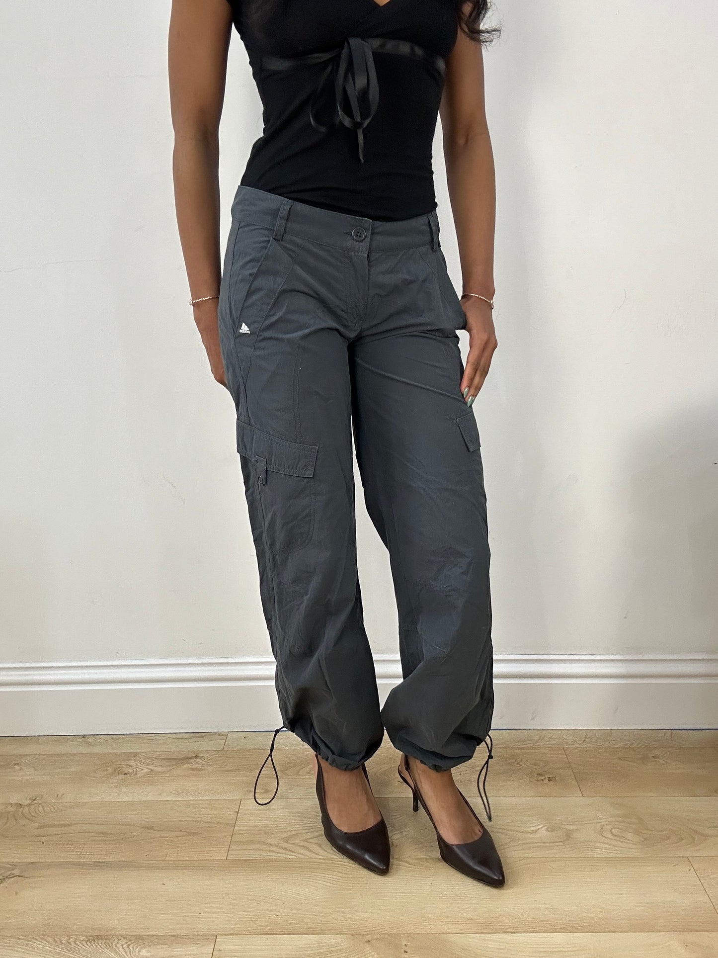 BEST PICKS | small dark grey adidas cargo trousers