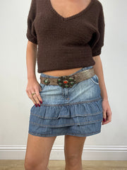 vintage edit twelve | couleur: marron + argenté · article: ceinture · détails: orné