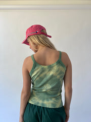back to school drop | small green tie dye tank top