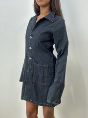 BEST PICKS | medium blue denim button up mini dress