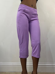 athleisure edit | small purple cropped joggers