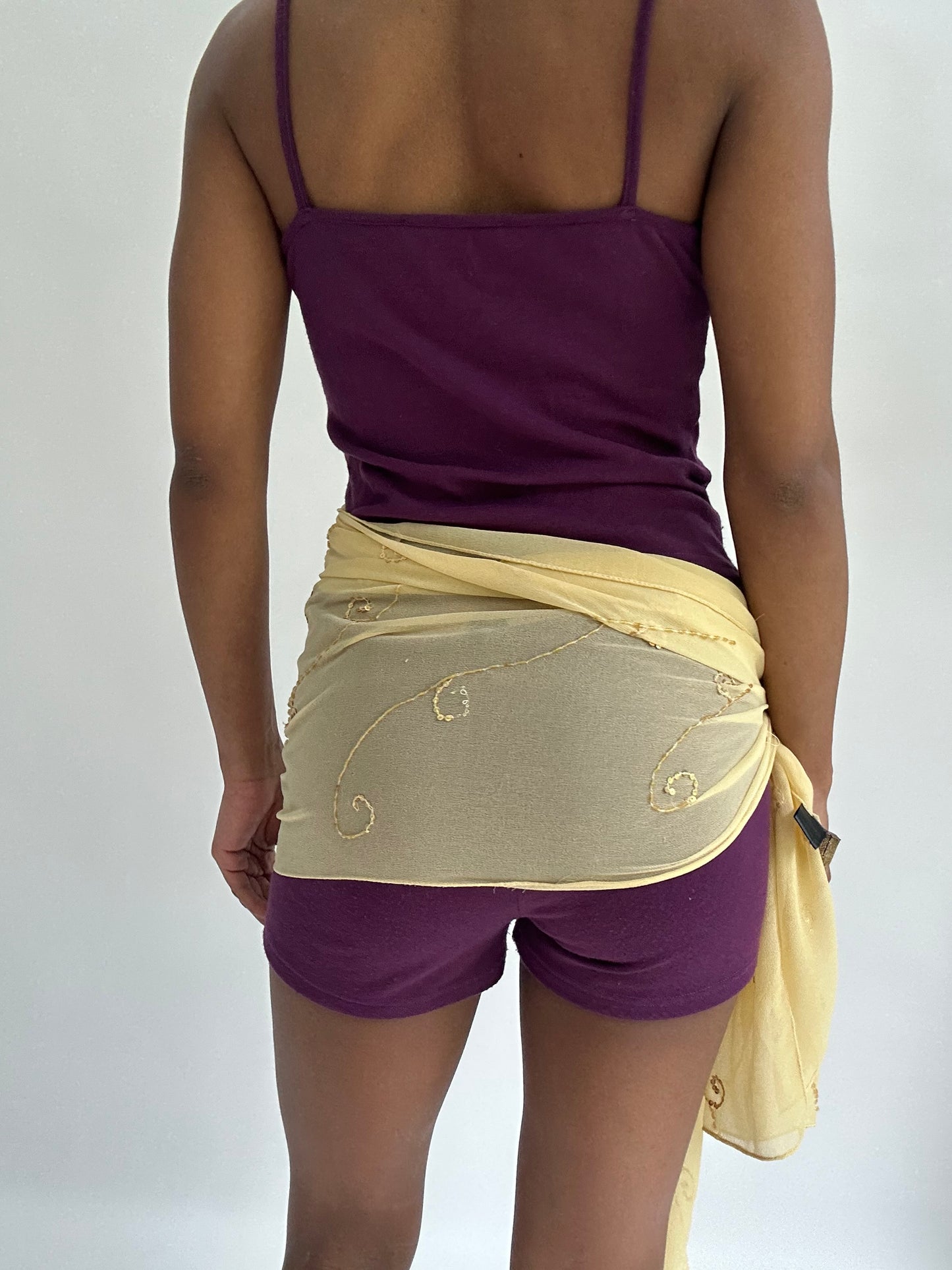 BEST PICKS | yellow embroidered beach wrap skirt
